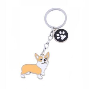 Corgi Dog Pendant Keychain